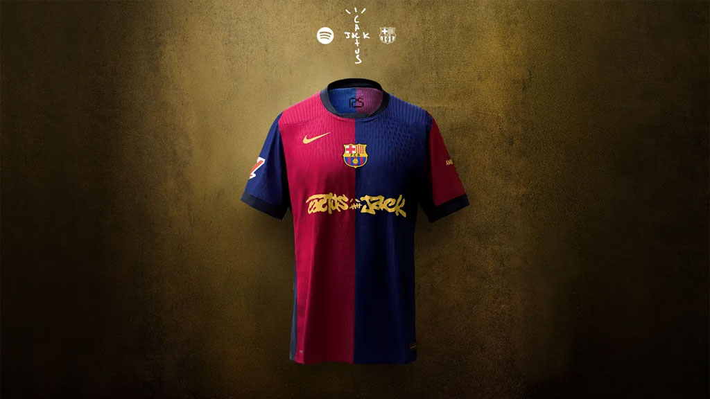 新品未使用 FCバルセロナ NIKE トラヴィススコット サッカーボール バ