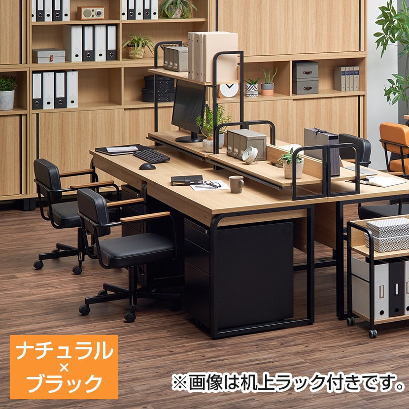 オープンシェルフ付き木製デスクオーガナイザー - 寮やオフィス用の