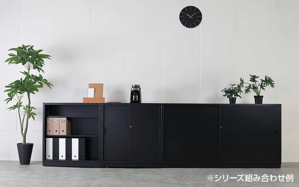 送料無料】 スチール書庫 TSシリーズ 両開き書庫 鍵付き 幅880×奥行380