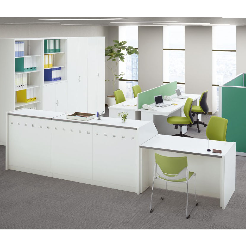 ローカウンター デスク 3点フルセット ホワイト