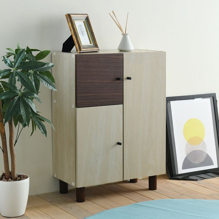 K リビングボード 北欧 スタイリッシュ キャビネット 送料無料