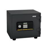 送料無料】 【エーコー】家庭用 小型 耐火金庫 指紋認証 テンキー式