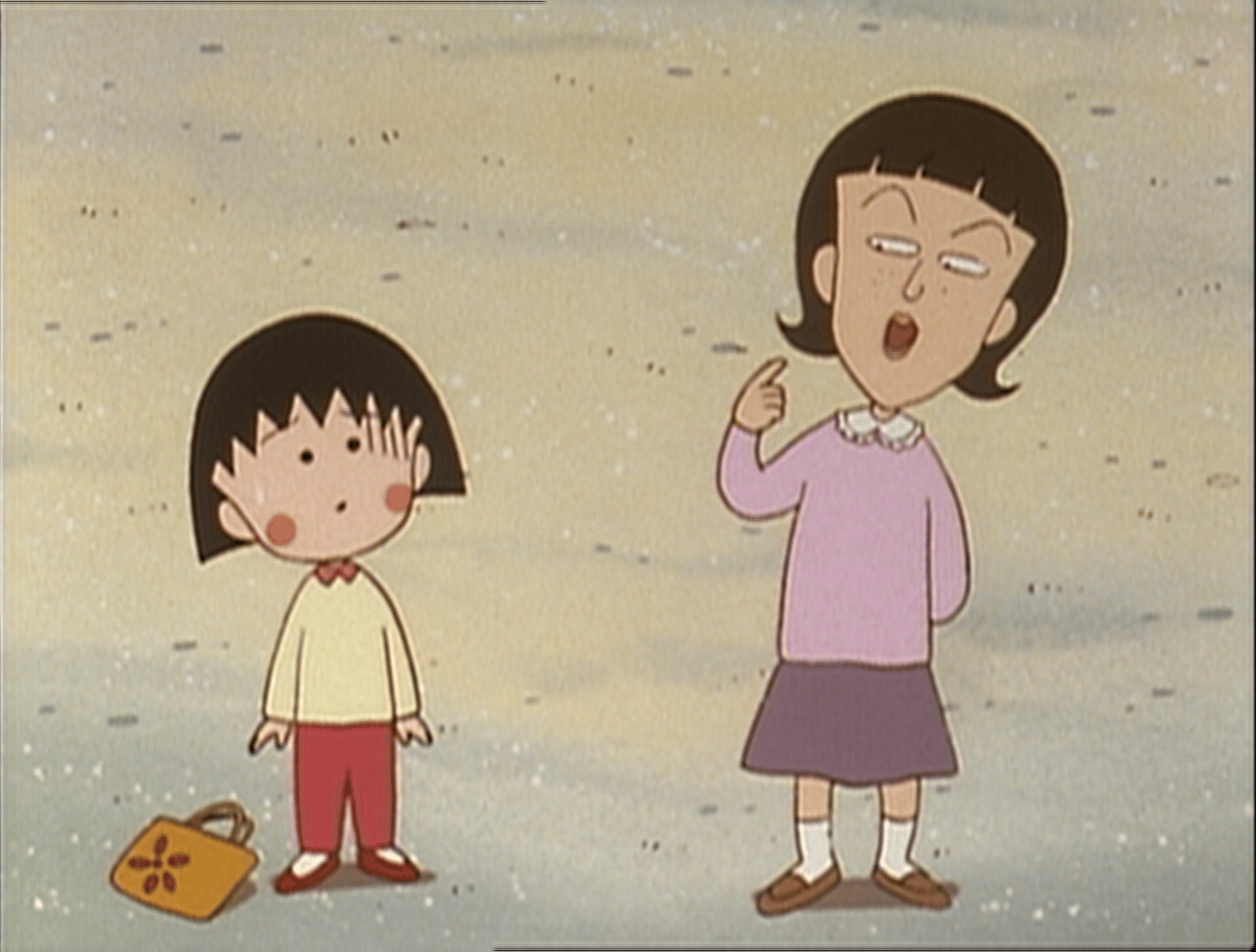 セル画】ちびまる子ちゃん2枚セット まる子とたまちゃん セル画】ちび