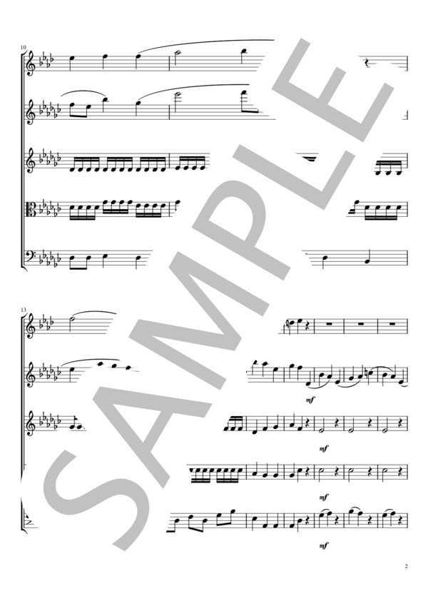 楽譜】ブラームス：クラリネットソナタ第2番 第2楽章 / ヨハネス