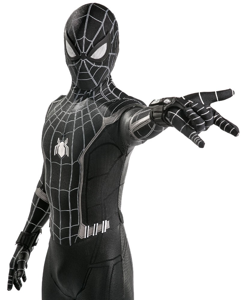 Black Spider-Man Homecoming Cosplay Costume Spiderman Jumpsuit For