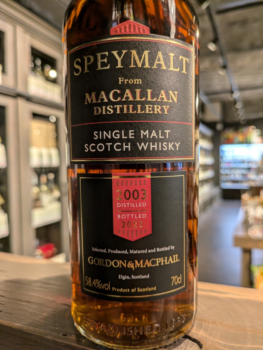 ゴードン＆マクファイル スペイモルト フロム マッカラン2003 For JIS