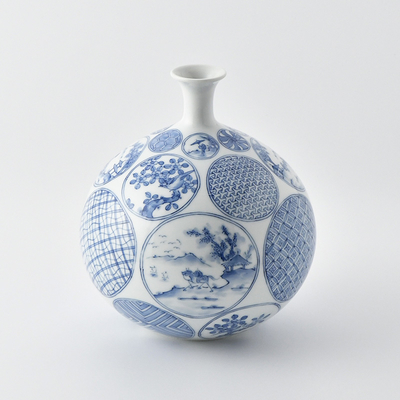 平戸祐祥 竹菊文 香炉 2560 平戸祐祥 竹菊文 香炉 10万円以上 - 三川内