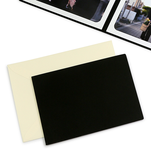 ポケット台紙 法事台紙（無地） 2Lサイズ（127×178mm） 2面ヨコ | 山田