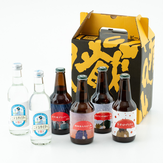 ファミリーセット（秋田あくらビール4本+ニテコサイダー2本） | 詩の国商店