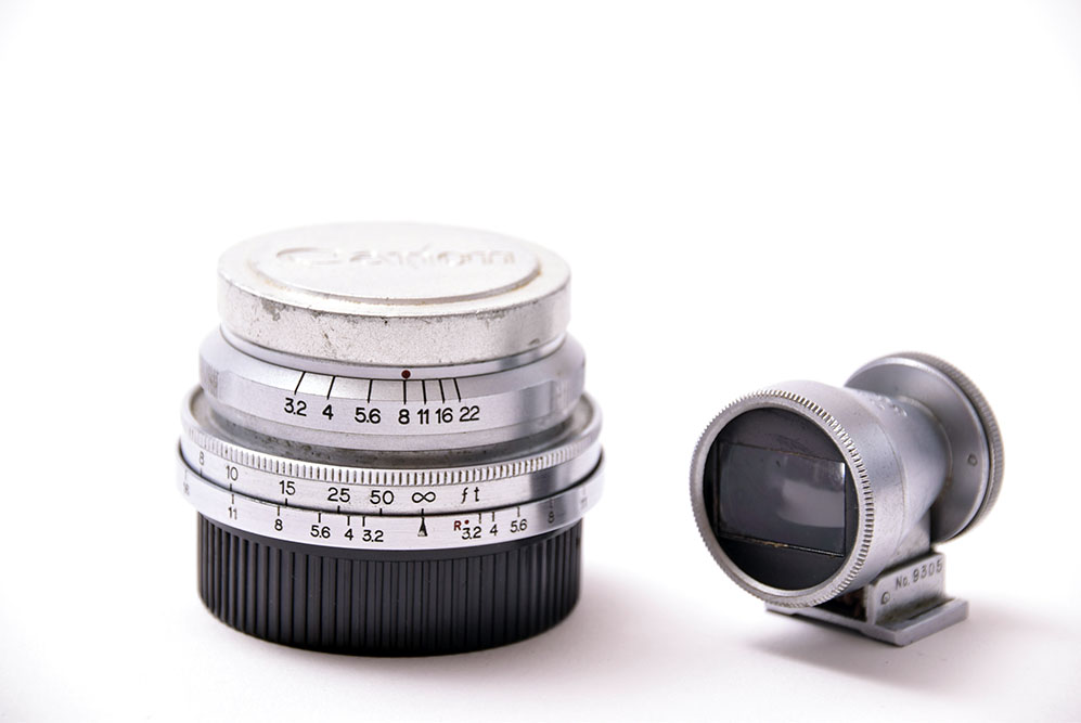 キヤノン レンズ35mmF2(ライカLマウント)+35mmファインダー | メディア
