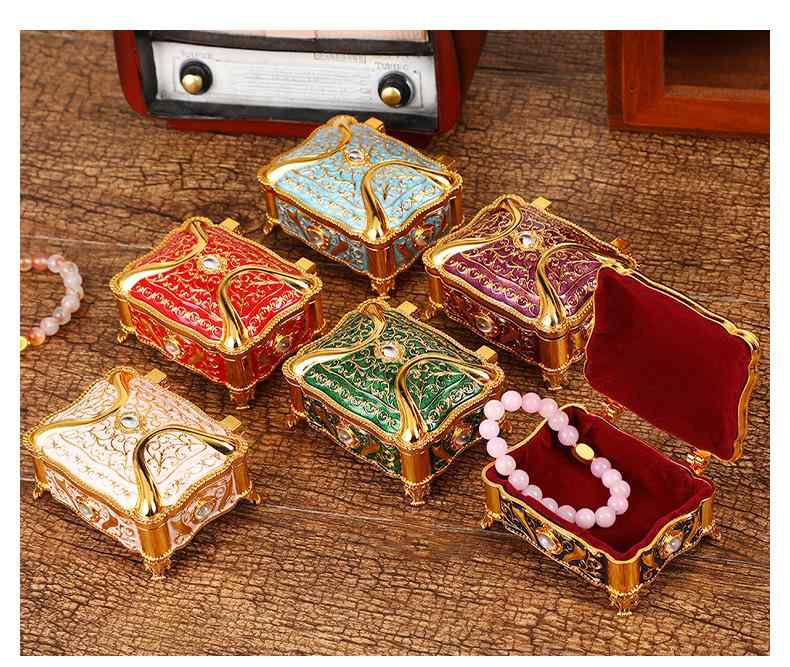 楽天市場】ジュエリーボックス アンティーク 北欧風 亜鉛合金製