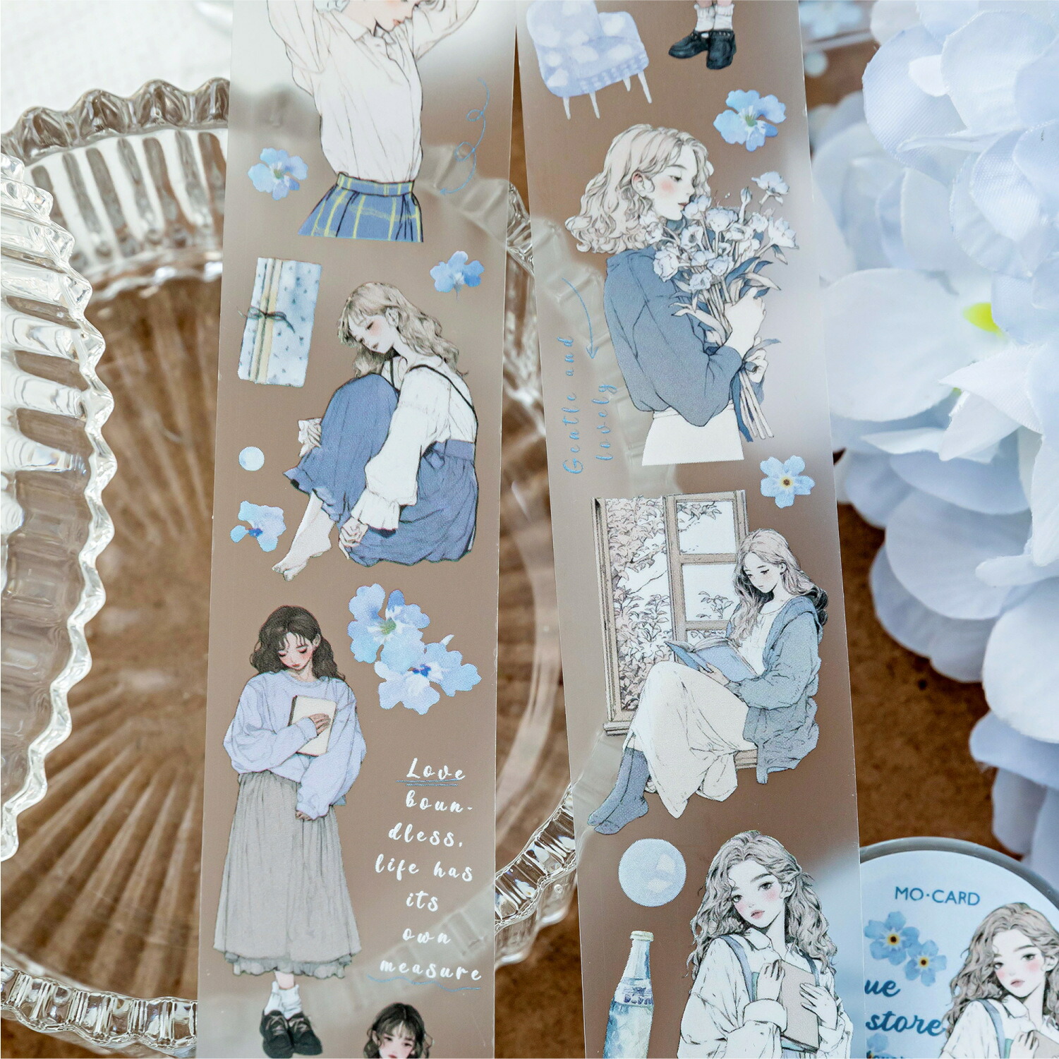 海外 マスキングテープ 人物 装飾 マステ PET まとめ売り コラージュ