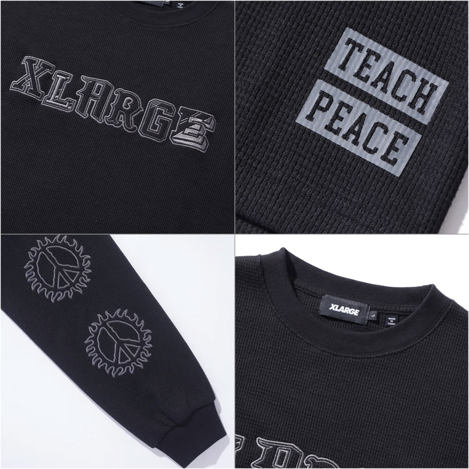 XLARGE / CAMPUS WAFFLE L/S TEE