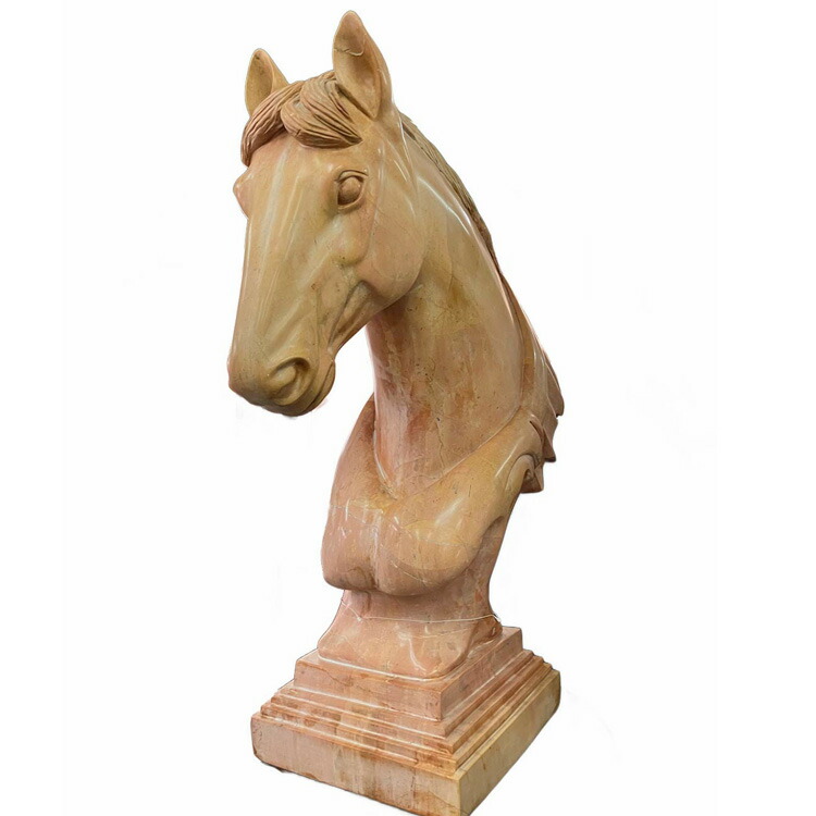 美品】馬 彫刻 彫像 天然石 置物 インテリア 工芸品 美術品 A1571