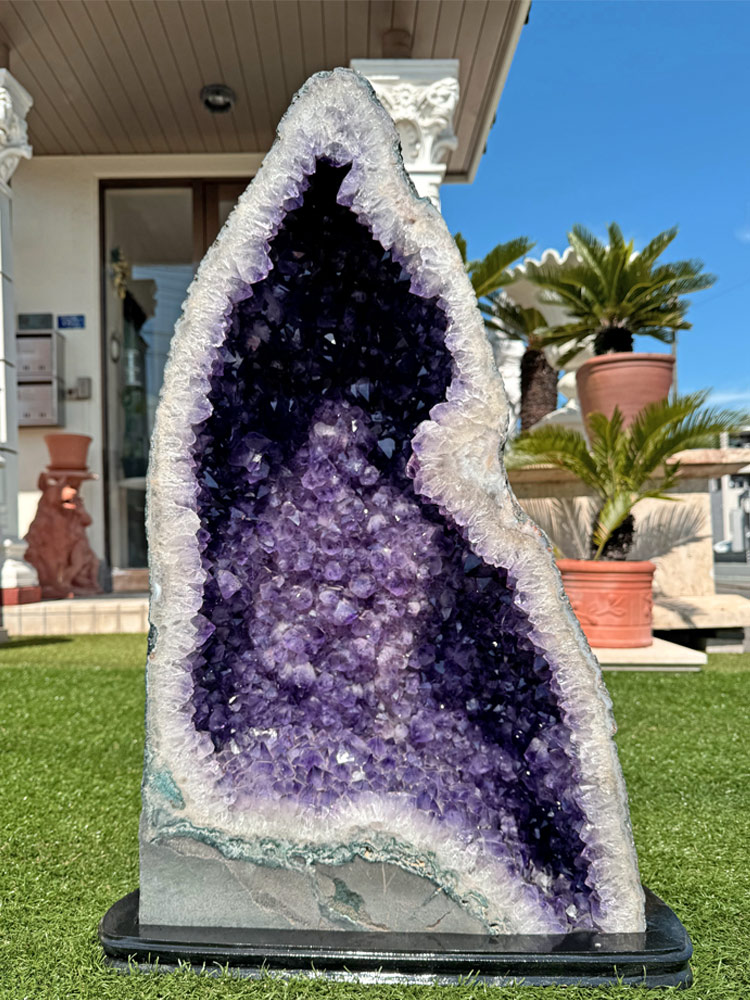 アメジストドーム 天然石 パワーストーン 紫水晶 置物 約27㎏ 天然石