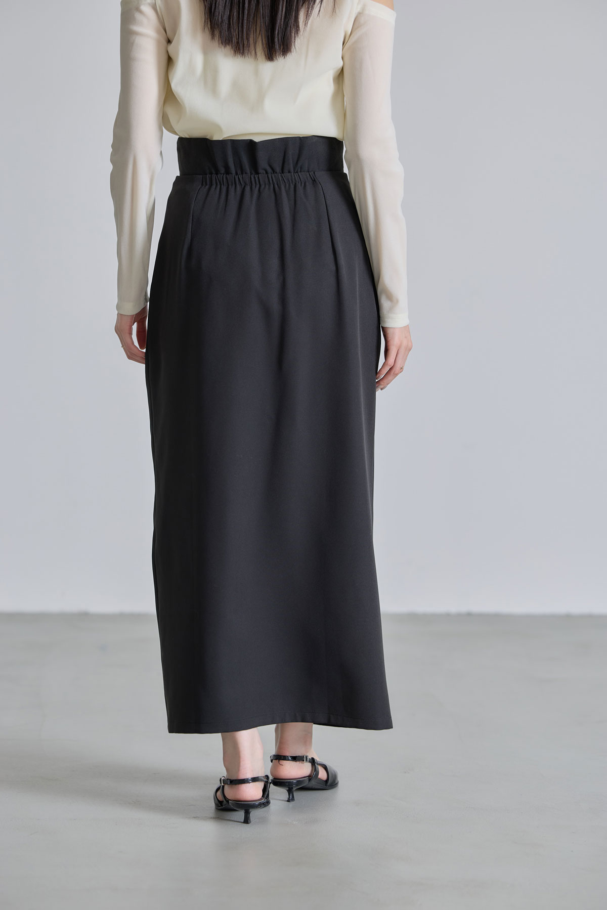 美香さん着用】ドレープIラインスカート