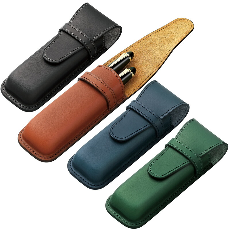 PILOT×SOMES レザーコレクション ペンシース 2本差し SLS2-11 ブラック