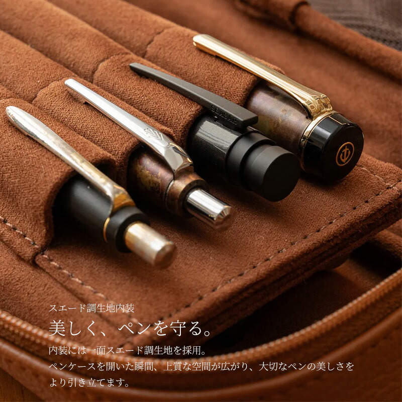 OctFold ペンケース エンボスレザー｜SEASAR Products | あいうえお順