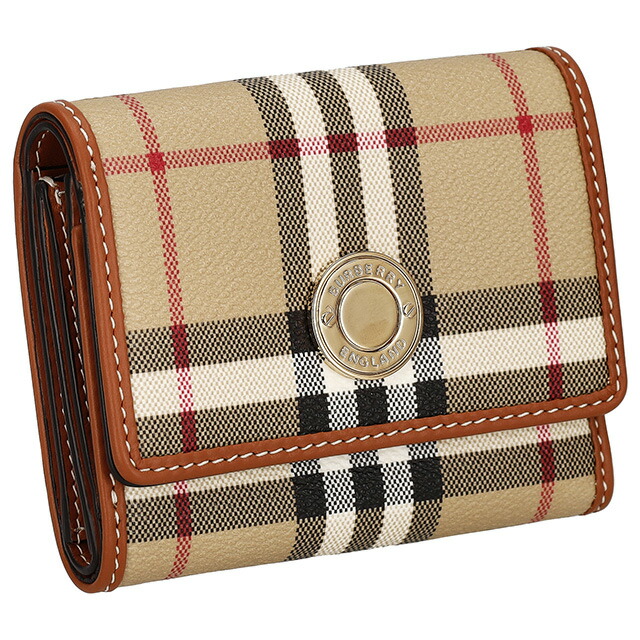 バーバリー 三つ折り財布 レディース ブランド BURBERRY チェック