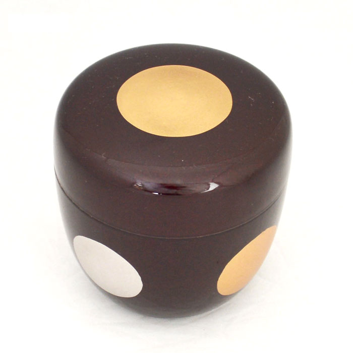 楽天市場】茶道具 棗 溜塗中棗 六瓢蒔絵（内梨子地） 東雲作 : 茶道具