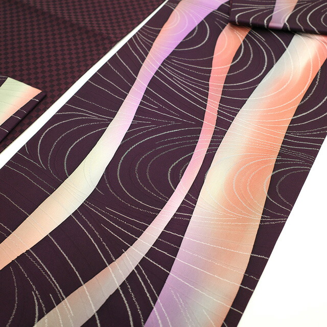 楽天市場】【新古品】 袋帯 未使用 正絹 染め帯 綺粋庵 全通 銀糸 手