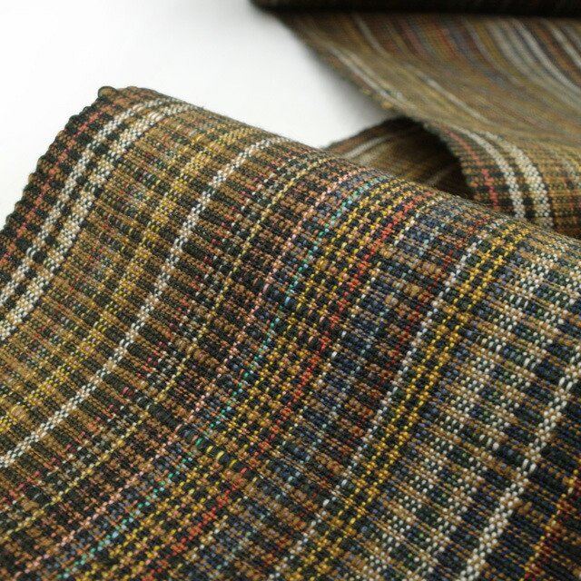 楽天市場】【新古品】 すごい値！ 紬 反物 着物 正絹 多色 茶色系 縞