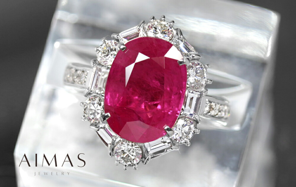 ルビー ビルマ産の極上ルビーリング ⭐明日までの特別価格に