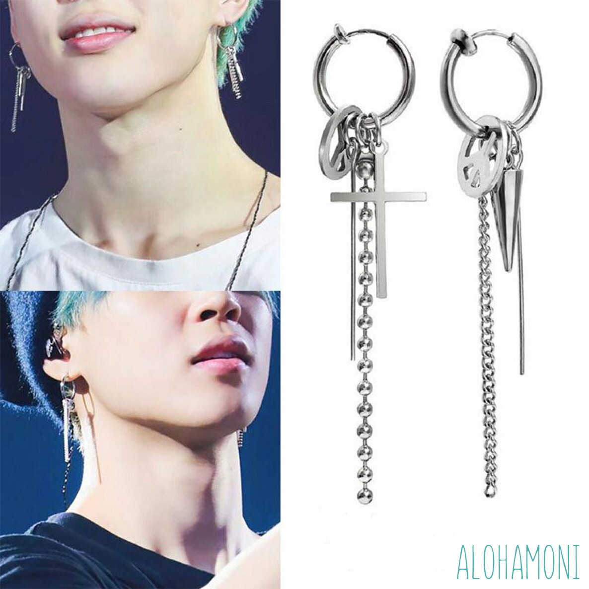 楽天市場】BTS 防弾少年団 ジミン 着用モデル フープピアス