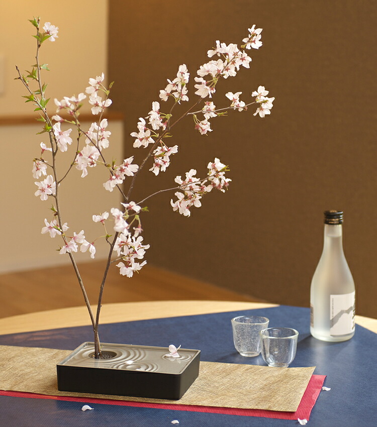 楽天市場】小さな水盤 雫影〔しずか〕Sサイズ 剣山付き【本体のみ