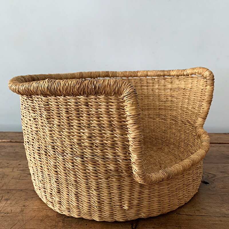 楽天市場】ペットベッド ボルガバスケット 丸底 犬猫かご ナチュラル