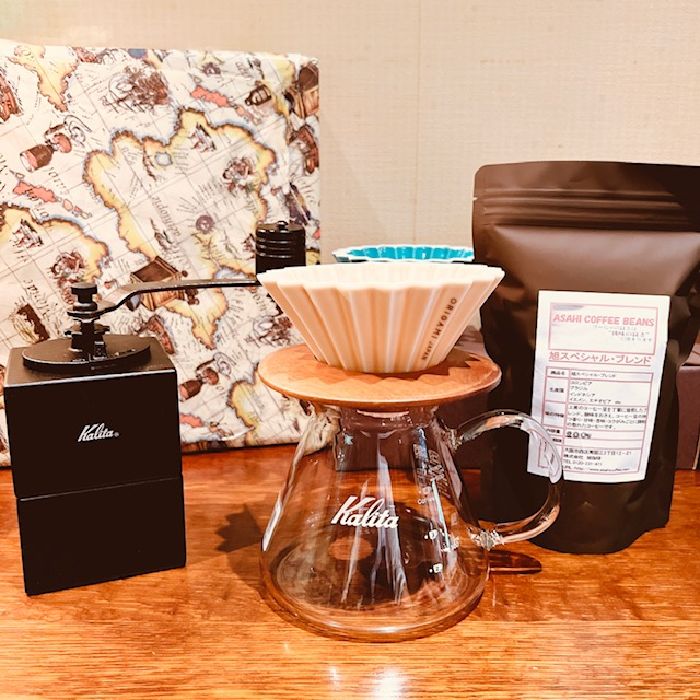 送料無料 コーヒーミル付き おうちカフェセット ORIGAMI Sサイズ