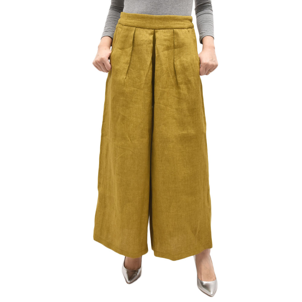 WINTER SALE】Cellar Door(セラードアー)HAKA リネン ワイドパンツ