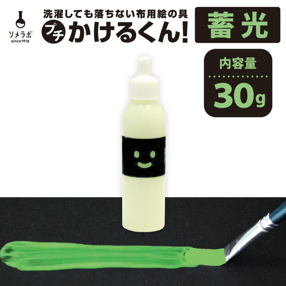 楽天市場】【蓄光】お試しサイズ 暗闇で光る 塗料 布用絵の具かける