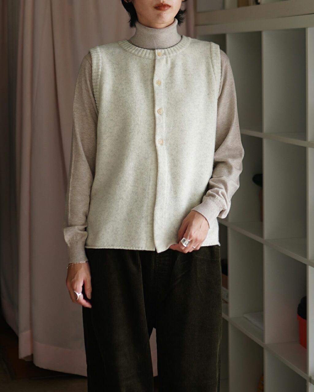 NARU（ナル） SALE！ナル ベスト タスマニアラム 2WAYベスト