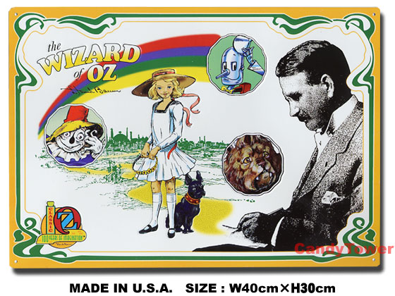楽天市場】オズの魔法使い ブリキ看板 （ドロシーとトト） アメリカン