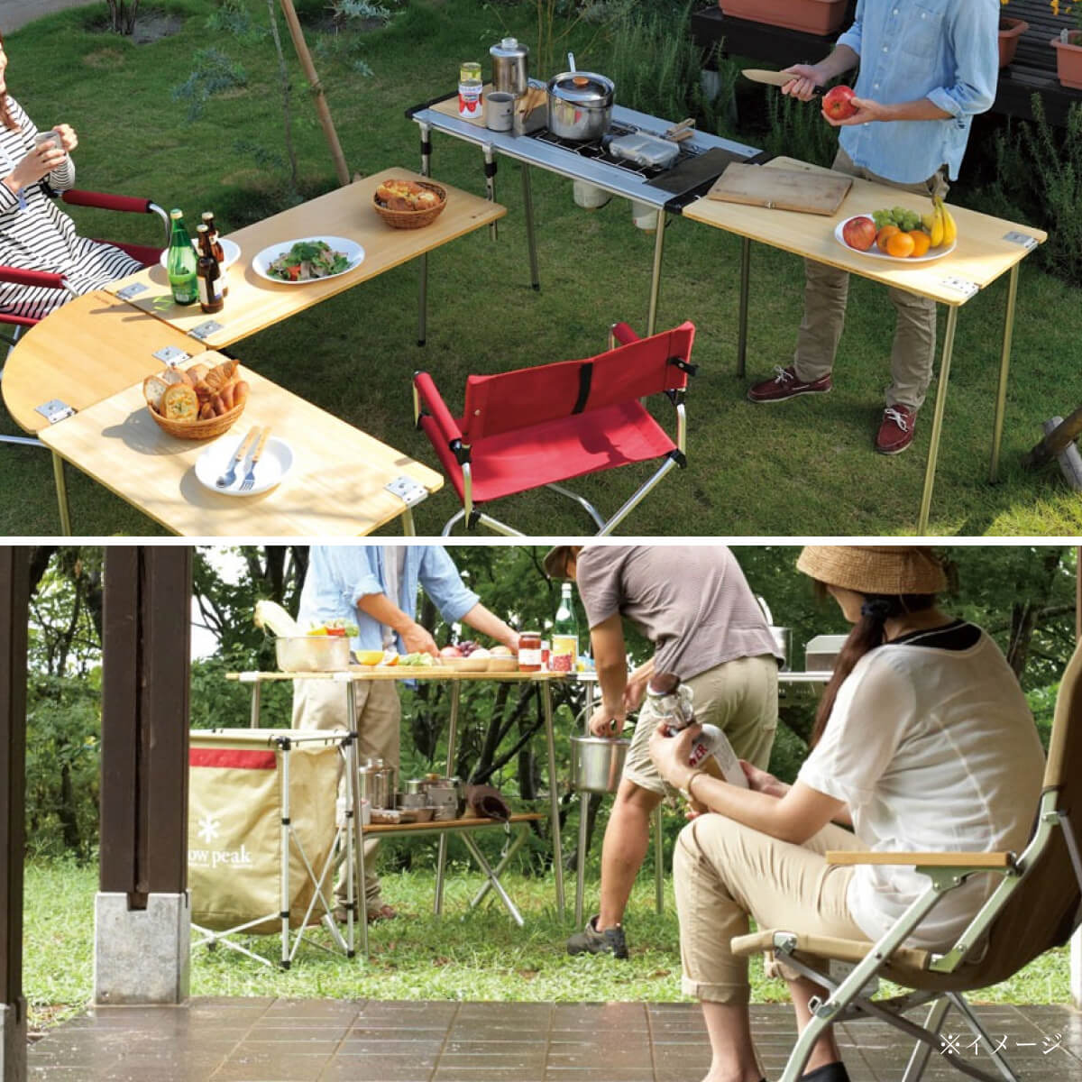 楽天市場】スノーピーク アイアングリルテーブル 830脚セット snow