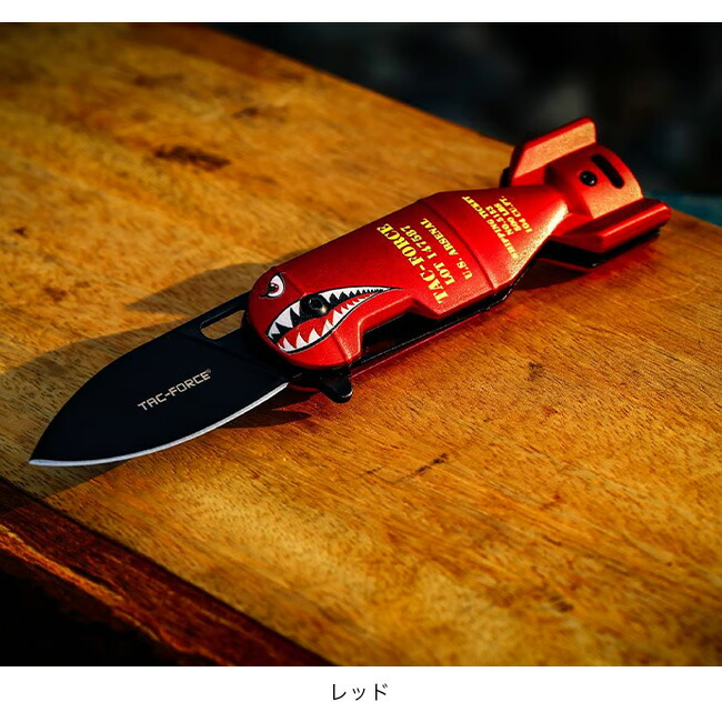 楽天市場】タックフォース シャークボムナイフ TAC-FORCE Shark Bomb
