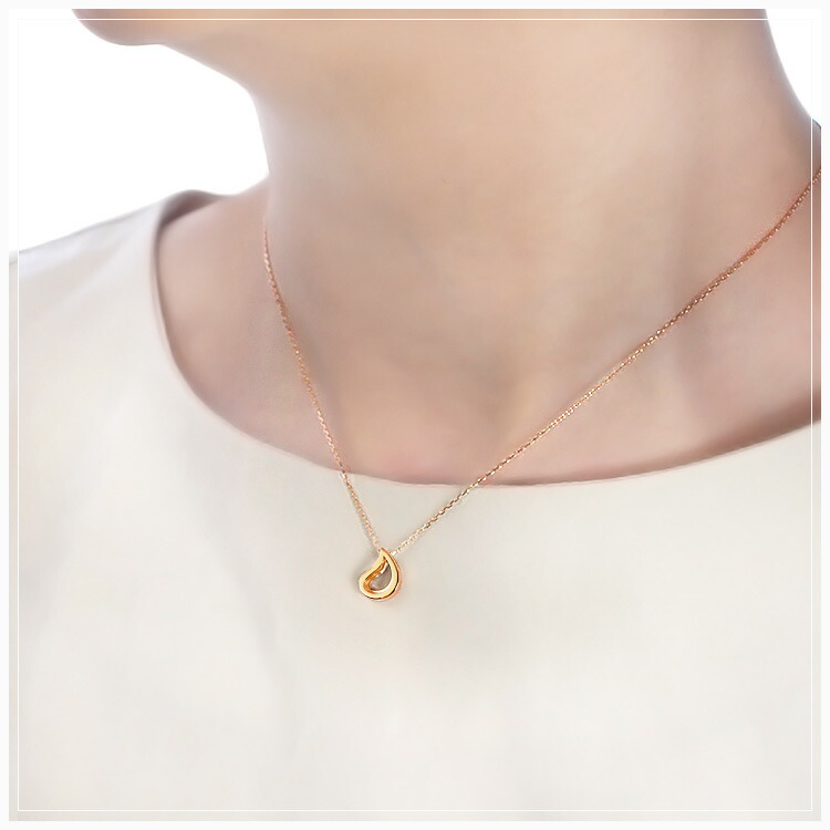 楽天市場】K18PGペンダントトップ Goddess' tears (18金 18k ピンク