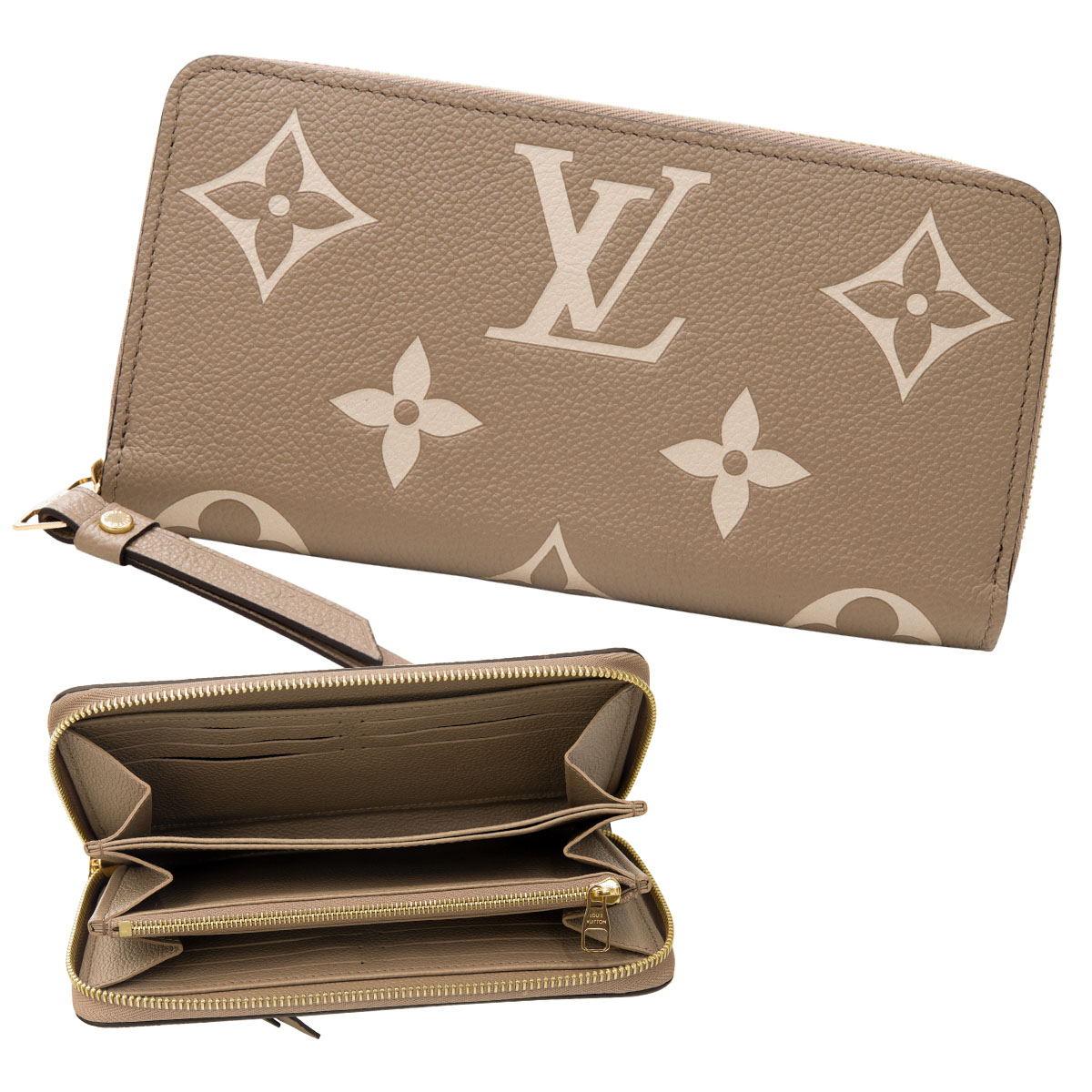 正規【ルイヴィトン】モノグラム 小銭入れ有り財布 レディース N547