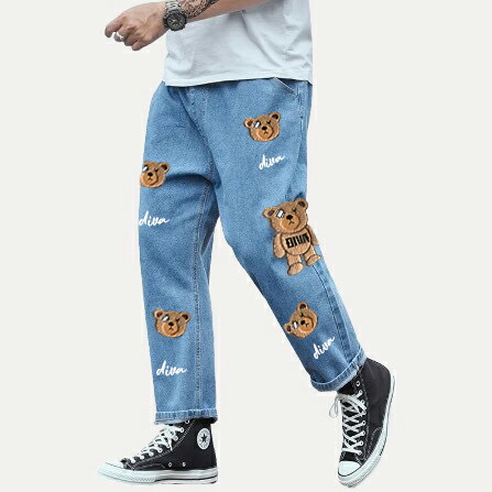 もこもこ クマ ネコ 刺繍 3D刺繍 デニム ジーンズ 全商品 DIVA CLOSET