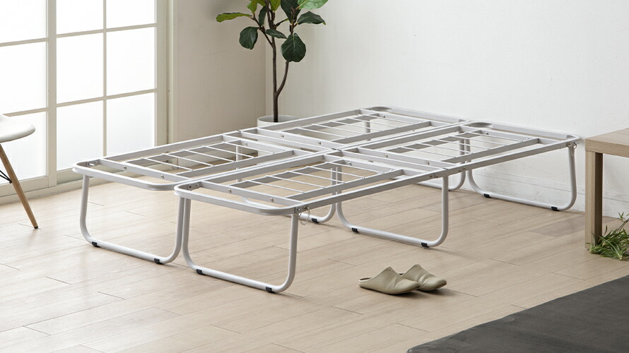 dショッピング |パイプベッド フレーム 折りたたみ 安心安全な頑丈設計