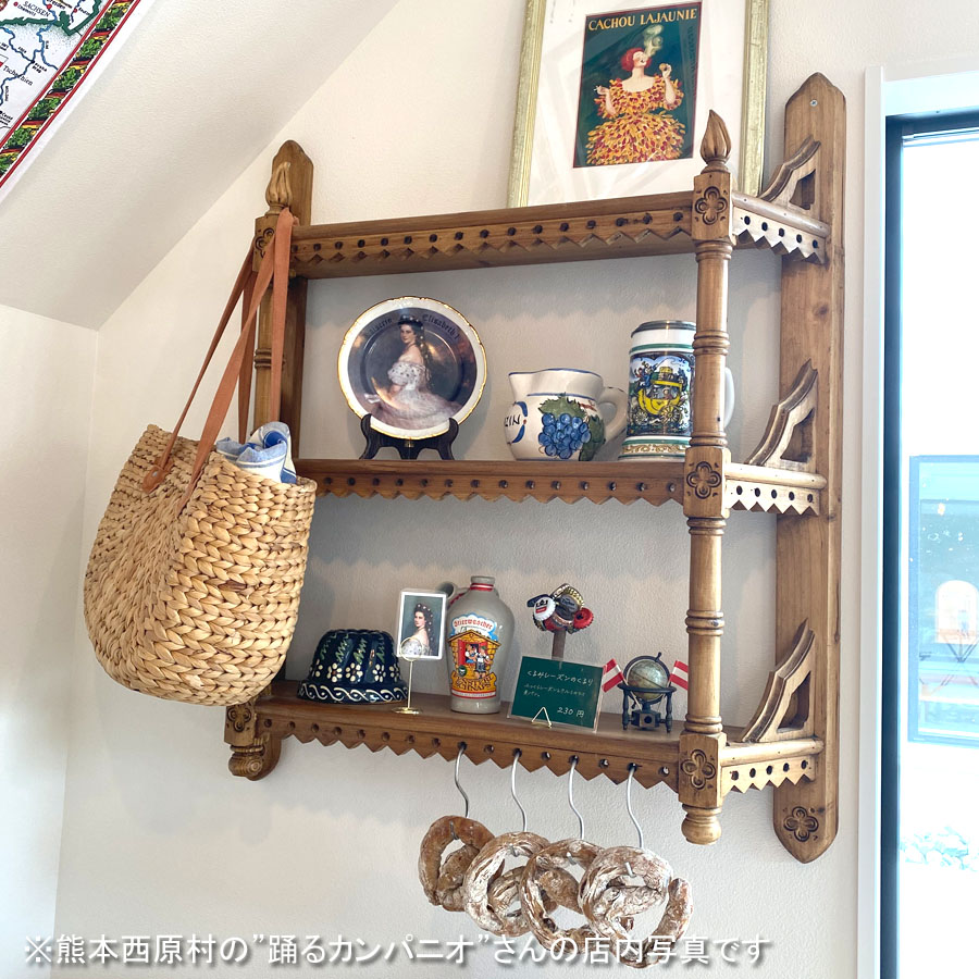 ☆ハンドメイド 壁掛け 引き出し付き飾り棚 シャビーホワイト☆