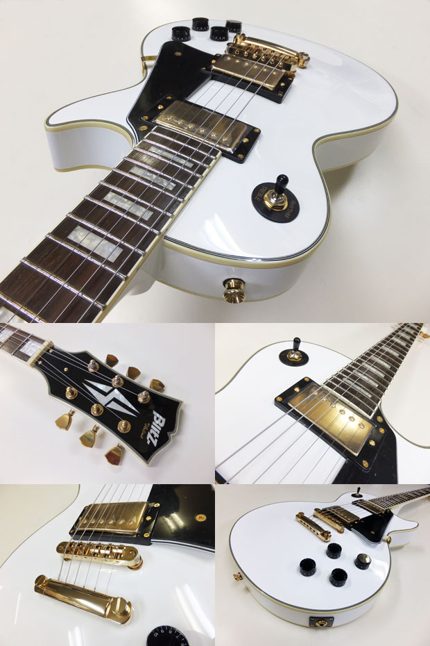 楽天市場】エレキギター 初心者セット Blitz BLP-CST WH レスポール