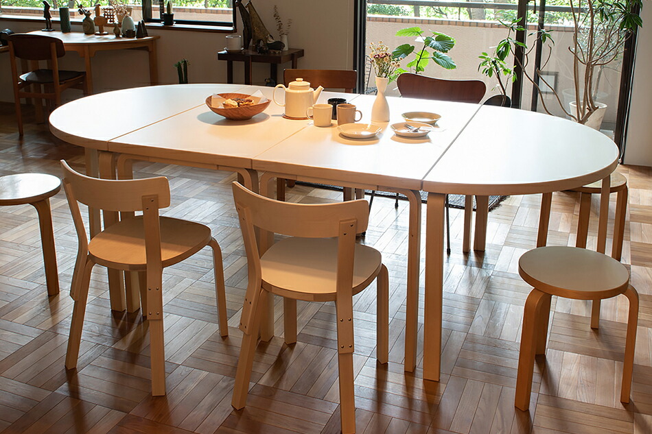 アアルト テーブル 半円形（アルテック／Artek） フリーデザイン