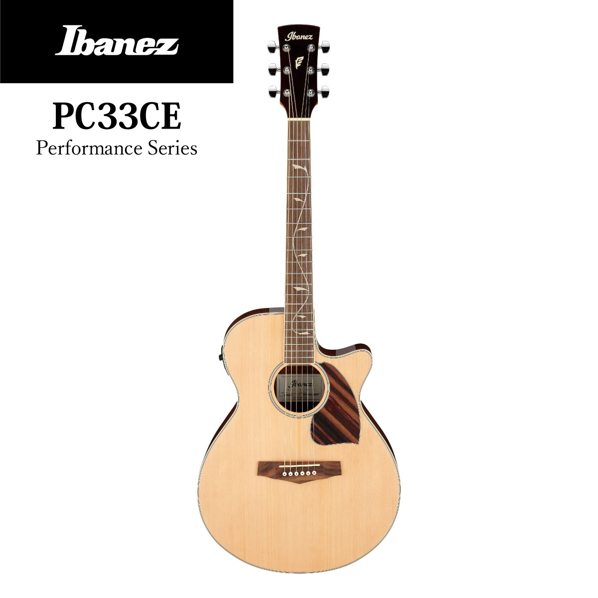 IbanezPC33CE -NT(Natural High Gloss)-【Webショップ限定】商品詳細
