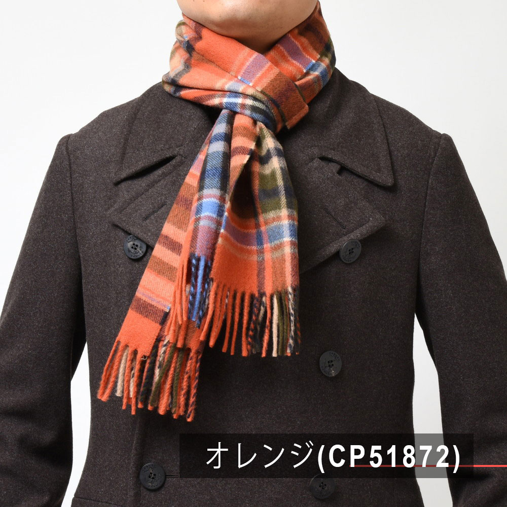 Joshua Ellis（ジョシュア エリス）カシミアタータンチェックマフラー