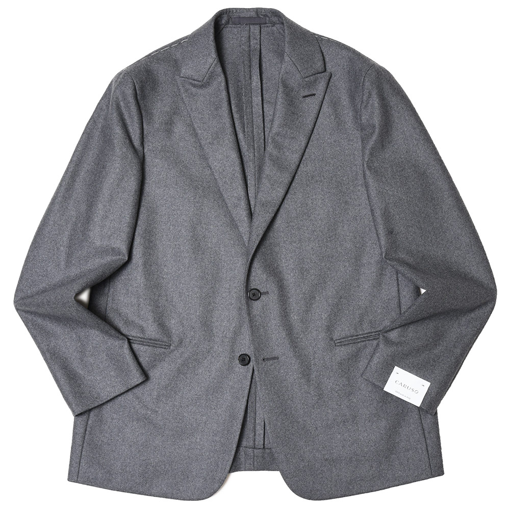 CARUSO（カルーゾ）ZEROゼロ ウールフランネルソリッド2Bジャケット