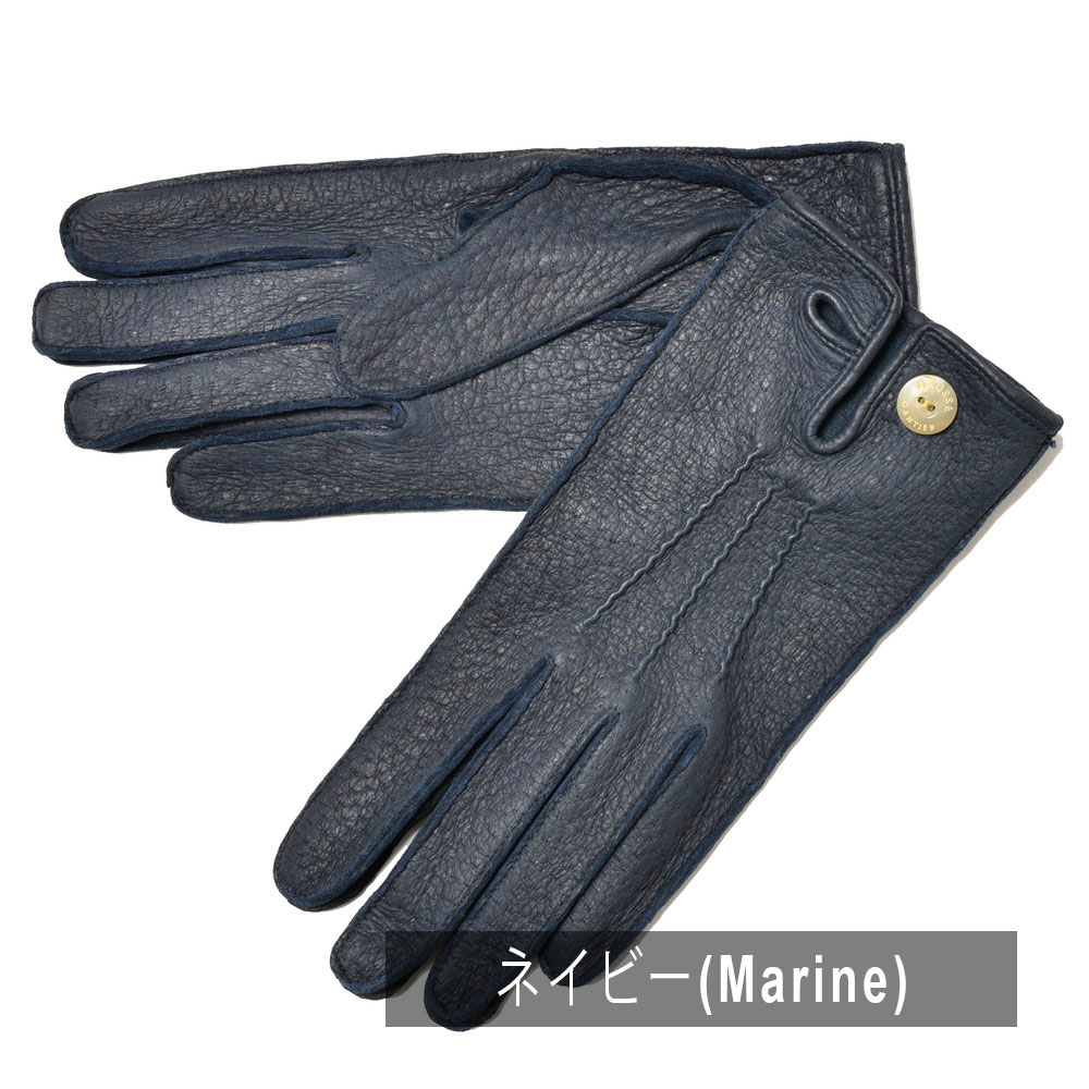 CAUSSE（コース／ガンコス）アンライニングペッカリーグローブ(ボタン