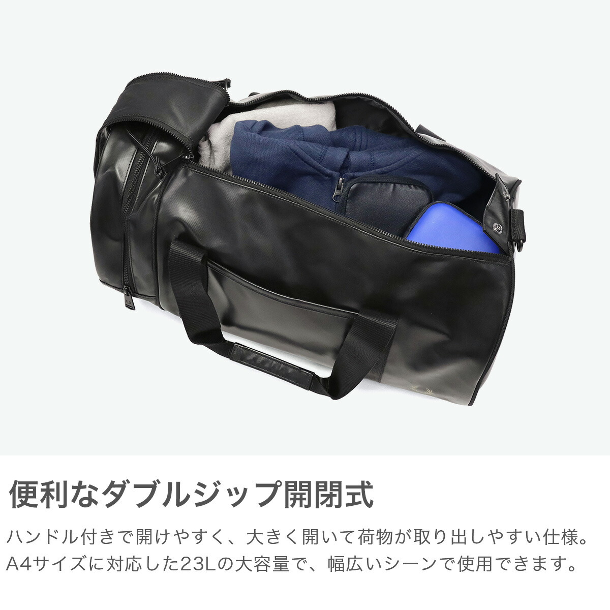 フレッドペリー ボストンバッグ 旅行 大容量 メンズ レディース FRED