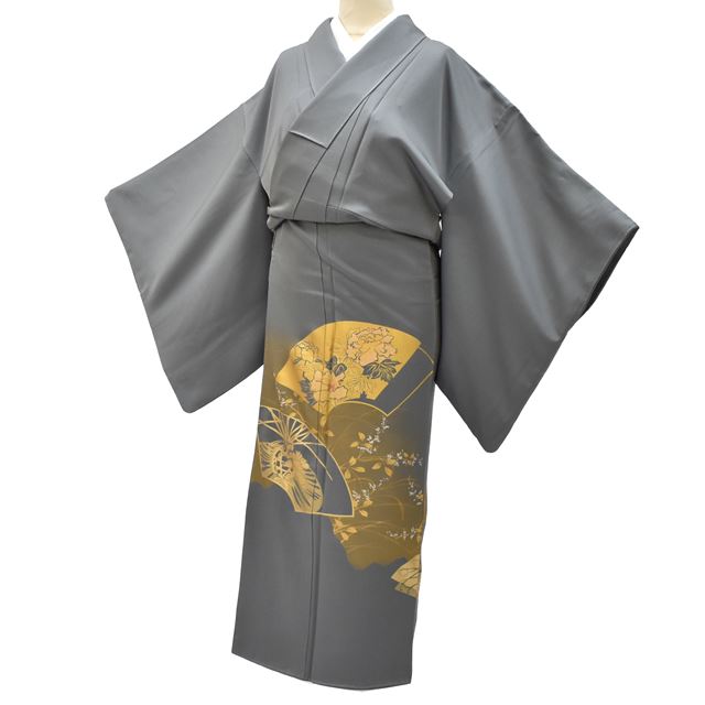 A-206◇正絹 千總謹製 高級比翼仕立て 刺繍 3つ紋 色留袖 着物